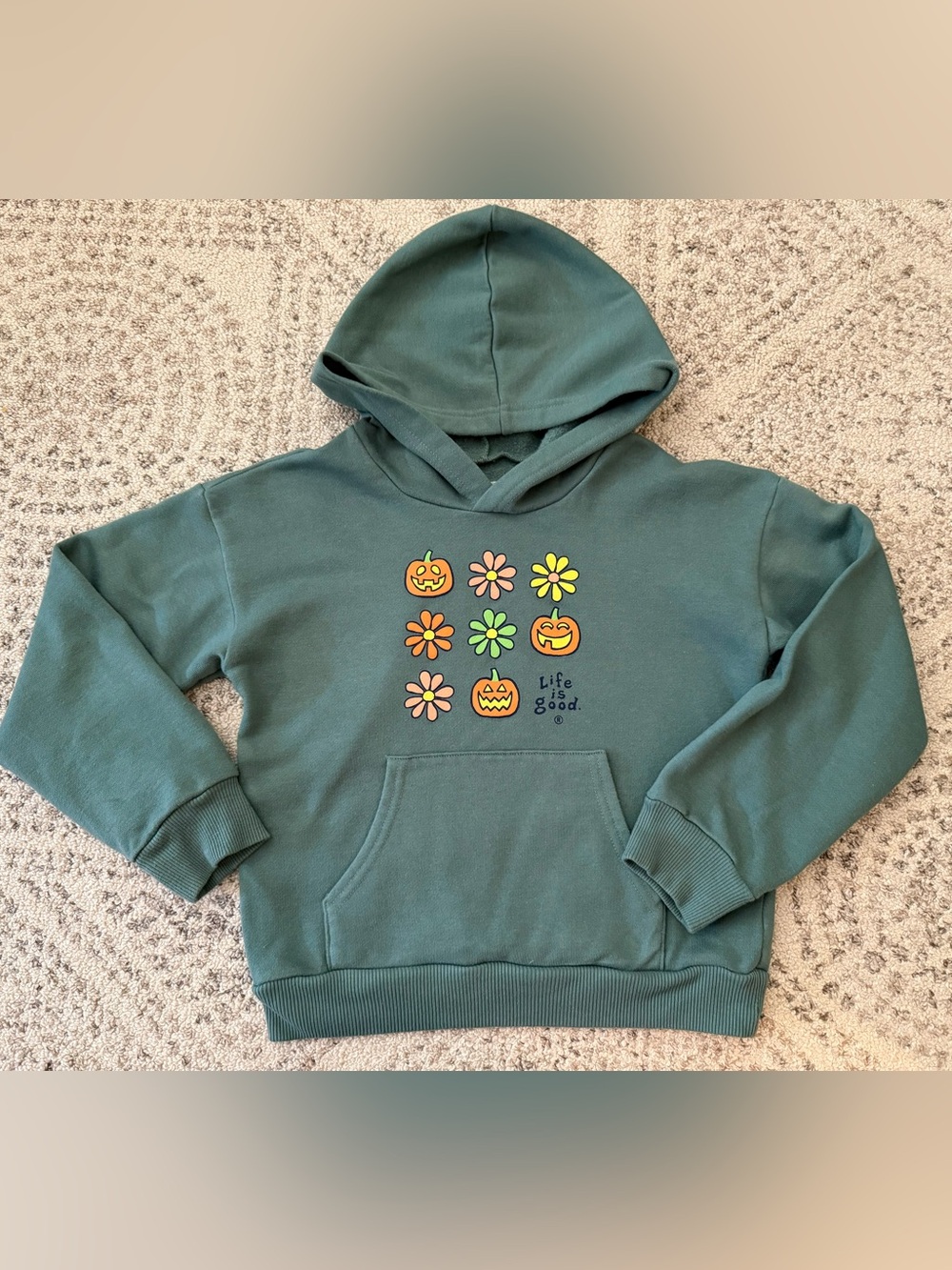 Life Is Good Halloween Hooded Sweatshirt Girls 5/6